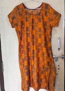 Beautiful Orange Colour Kurti