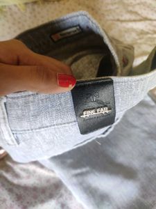 FINE-FAB Gray Casual Pants