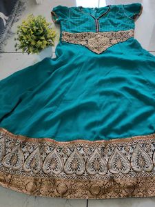 Georgette Embroidery Kurti In Good Condition