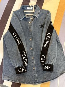 CELINE Paris Logo‑Trim Denim Overshirt / Shirt Jac