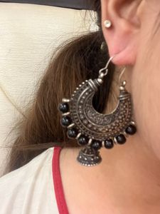 Pair Of Oxidised Jhumka