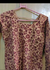 Velvet Design Kurti Set