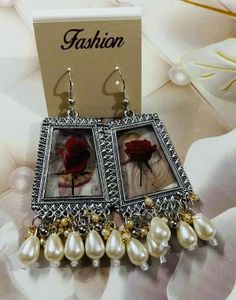 Rose Drop Earrings 2 Pair Combo