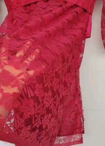 NET  SAREE 🥻 IN A ROSE 🌹 COLOUR