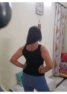 Black Party Wear New Sleeveless Top