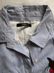 Striped Cat Graphic Shirt