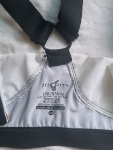 Black And White Gym Bra
