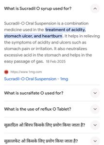Sucradil Syrup For Gas And Acidity