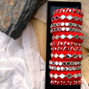 Mirror Work Bangles 🌈