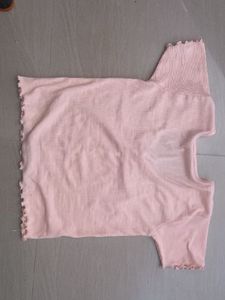 Cute Ruffle Trim Top