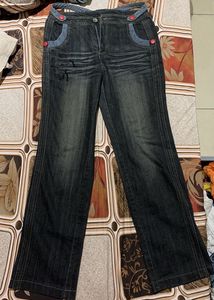 Dark Wash Denim Pants