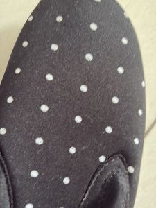 Bata Black Polka Dot Slip-on Sneakers