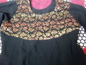 Elegant Black Ethnic Gown