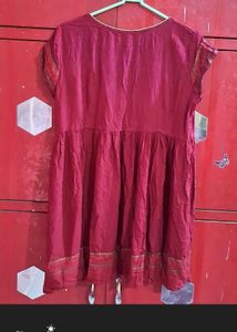 Maroon Tunic Top Size 40 inches