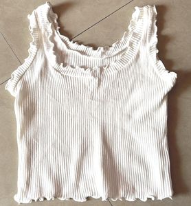 White Crop Top