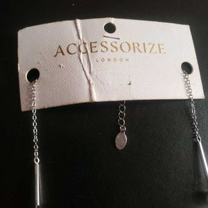 Silver Tone Geometric Necklace