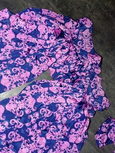 purple heavy patyala silk salwar kameez