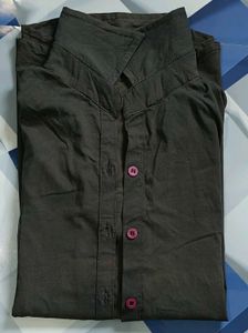 Purple Button-Down Shirt