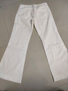 Off White Flared Pant