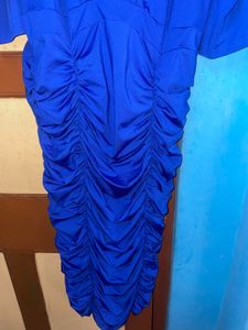Elegant Blue Midi Dress