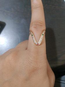 Elegant Gold-Tone Fashion Ring