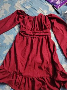 Mini Flared Bow Dress