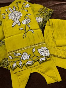 New With tag Elegant Yellow Kurta Set