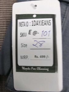 E@101 Size-28 Slim Jeans