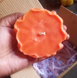 Orange Rose Candle