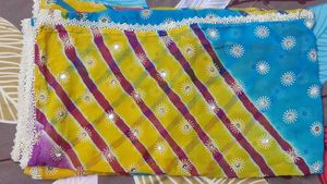 Multi Color Lahariya Saree