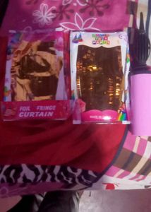 Foil Fringe Curtain Party Set