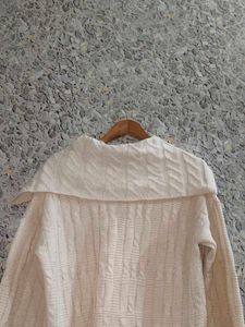 Cream Cable Knit Cardigan