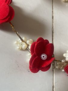 Red Roses And Pearls Tiara