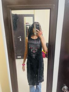 Black Embroidered kurti