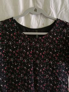 Easybuy Black Heart Print Top(Women)