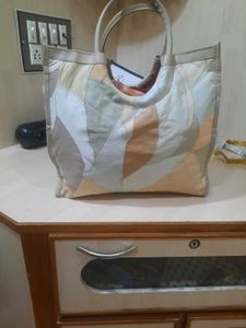 Patchwork Leather Tote Bag