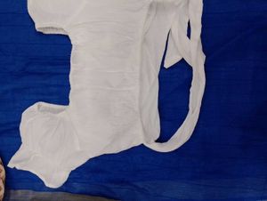A White Crop Top