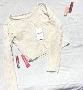 White Long Sleeve Top