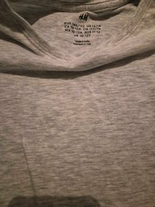 H&amp;M *BRAND NEW* Grey/white Long Sleeve Top