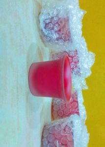 Red Glass Candle Holders