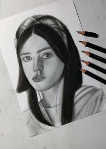 Original Charcoal Portrait Art