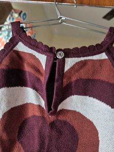 Heart Pattern Crop Top
