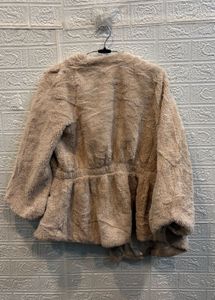 🇫🇷 France Imported Fuzzy Faux Fur Coat