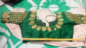 Green Embroidered Blouse