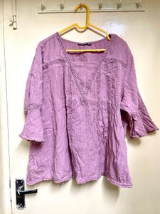 Pink Peasant Blouse