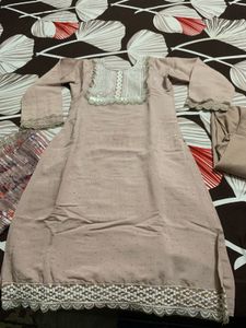 Partywear Suit With Big Adjustable Ring Free