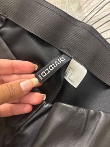 Black Faux Leather Pants