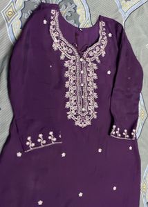 Elegant Purple Kurta