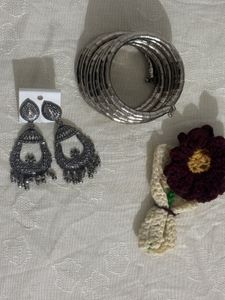 Jewellery Bundle - Earrings, Bangles