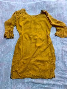 Ethnic Mustard Kurti (women's)
